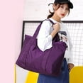 thumbnail image 3 of Stylago Womens Nylon Tote Bag Mens Multiple Internal Pockets Large Shoulder Purse Storage Zipper Handbag for Travel Overnight Purple, 3 of 6