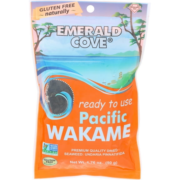 Emerald Cove Sea Vegetables - Pacific Wakame - Silver Grade - Ready To Use - 1.76 Oz - Case Of 6