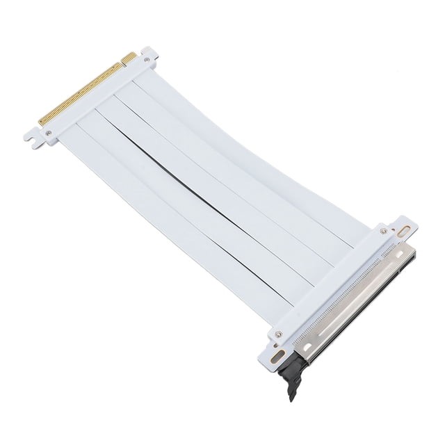 PCIE 5.0 X16 Riser Cable High Speed Flexible GPU Extension Adapter Suitable for RTX4090 RX8900 White