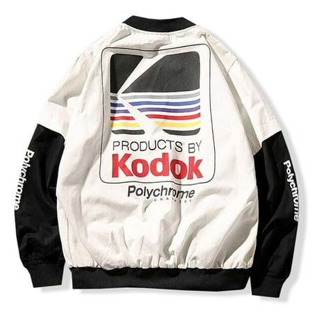- Fancyleo New Men coat brand Clothing outerwear Hip Hop style bomber jacket Harajuku pilot street printing Jackets