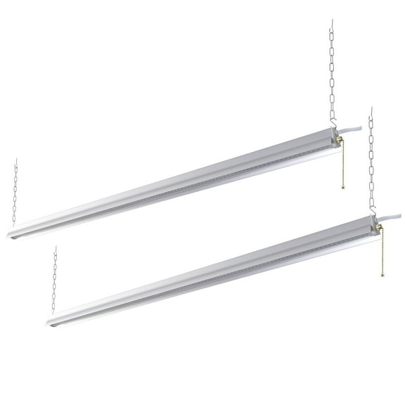 Honeywell 50-Watt Full Spectrum LED Grow Light (Set of 2) 5000 Lumens in White Finish