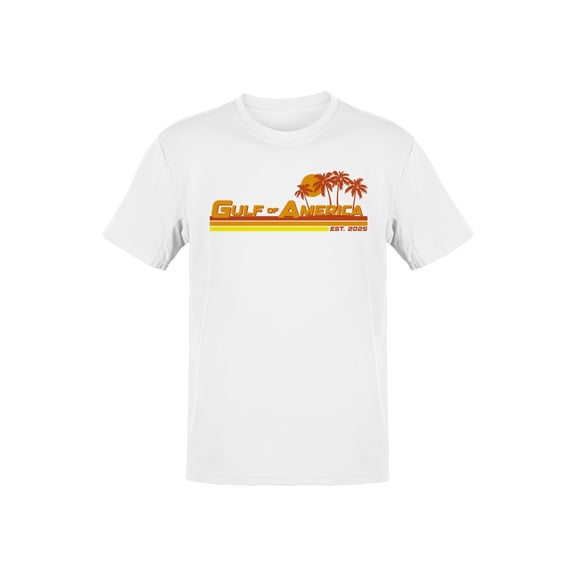 Sunset Beach Logo Design Men's T-shirt