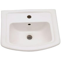 Washington 6 in. Pedestal Sink Basin Only in White