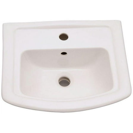 Washington 6 in. Pedestal Sink Basin Only in White