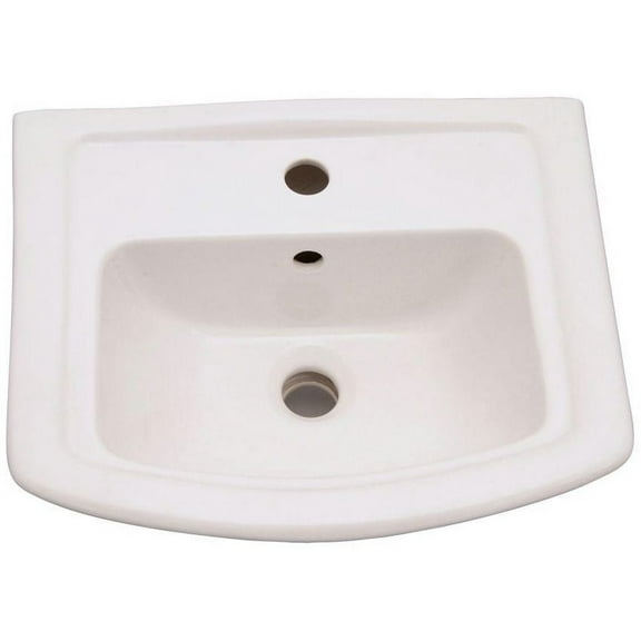 Washington 6 in. Pedestal Sink Basin Only in White