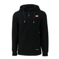 thumbnail image 2 of Men's Cutter & Buck  Black Big 12 Gear Roam Eco Recycled Half-Zip Pullover Hoodie, 2 of 3