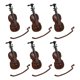 thumbnail image 2 of Dollhouse Musical Instruments 6Set Tiny Violin Home Decor 8.20X3.10X0.50cm Decorative Accessory For Photo Props, 2 of 5