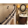 thumbnail image 4 of Moen DN2141BL Matte black adjustable curved shower rod, 4 of 7