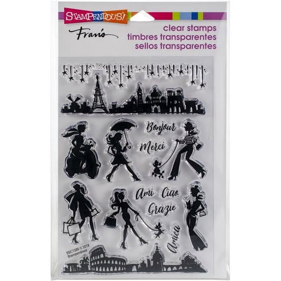 Stampendous Perfectly Clear Stamps-Sassy Travel