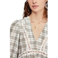 thumbnail image 4 of Free People Womens Time Out Lace Trim Tunic Blouse, Off-White, Large, 4 of 5