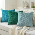 thumbnail image 4 of DecorUhome Paquete de 2 fundas de almohada de 18 x 18, fundas de almohada de lana sintética suave para sofá, color beige (solo funda de almohada, no incluye rellenos), 4 of 9