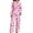 Pink-7, variant on Satin Pajamas Women Valentine Pajamas Long Sleeve Heart Print Button-Down Sleepwear Loungewear Cute Pajamas for Women