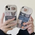 thumbnail image 3 of Compatible with iPhone Case,Cute Kawaii 3D Bear Slide Camera Lens Protection Soft Shockproof Cover Phone Case for Women Girls (White,iPhone Xs Max), 3 of 6