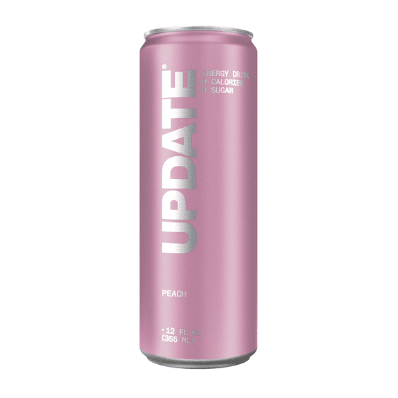 UPDATE Zero Sugar Energy Drink, Peach, 12 fl oz Can