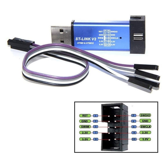 Link V2 Mini STM8 STM32 Programming Cable (Random Color)