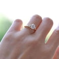 thumbnail image 3 of Jewelerix Amazing 3-Stone Oval Cut Ring Moissanite Diamond Engagement Ring 1.30 CT Forever one Her Birthday Gift Ring, 3 of 5