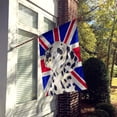 thumbnail image 2 of Dalmatian with English Union Jack British Flag Flag Canvas House Size, 2 of 2