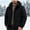 Black, variant on LYSMORA Mens Color Block Hooded Puffer Jacket Adjustable Drawcord Windproof Snow Winter Coat Multi Zipper Storage Pockets