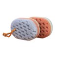 thumbnail image 1 of EeaseCA 2pcs Bathing Sponge Oval Scrubber Shower Sponge for Men Women Lady, 1 of 8