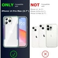thumbnail image 2 of Compatible with iPhone 14 Pro Max Case,Shockproof Military Protection Slim Cases Phone Covers Clear for iPhone 14 Pro Max 6.7 inch- Color, 2 of 6