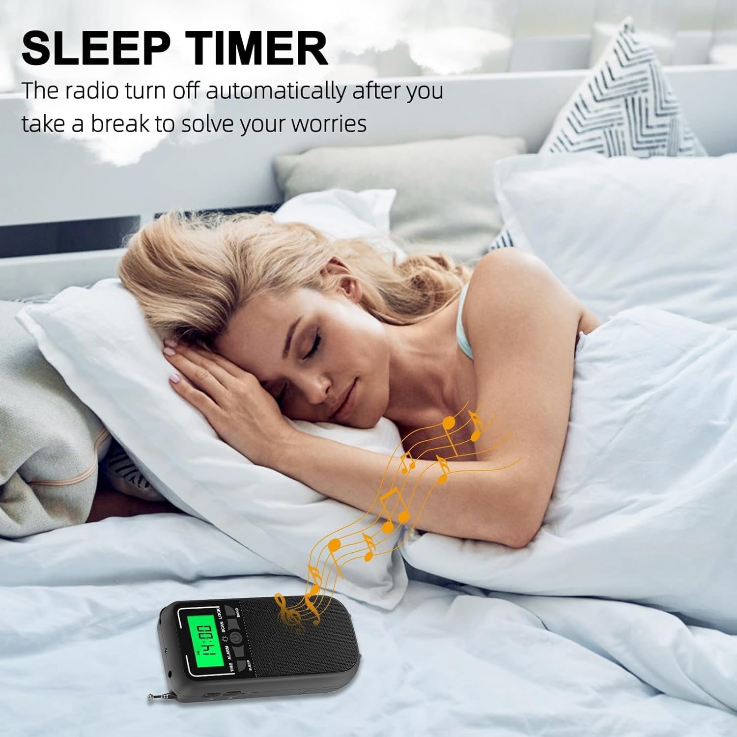 Portable Radio with LED Flashlight, AM FM SW, for Long Range Reception, Emergency Pocket Walkman Radio for Indoor, Outdoor,Walk,Jogging,Gym,Camping
