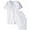White, variant on Hanes Mens 100% Cotton Tag Free 6 Pack V-Neck T Shirts - White