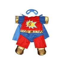 Plush Gear SuperBear Costume with Mask for 6"-10" Stuffed Animals Hero Outfit