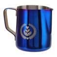 thumbnail image 5 of Jarra de espuma de leche 600 ml Eagle Spout Taza de espuma de café Jarra de espuma de acero inoxidable 304 de grado alimenticio con escala Titanio Azul, 5 of 5