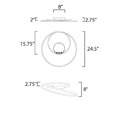 thumbnail image 3 of E21322-BK-ET2 Lighting-Cycle-75W 1 LED Flush Mount-24.5 Inches wide by 2.75 inches high-Black Finish, 3 of 5