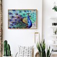 thumbnail image 4 of Kits de punto de cruz 11CT estampado DIY pavo real completo bordado artesanal FLhrweasw Nuevo, 4 of 9