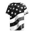 thumbnail image 5 of YLHFASHION Hauts pour Femmes Mode Manches 3/4 Col Rond Chemises Décontractées Tendance Blouses Imprimées T-Shirts à devant Plissé Femmes Liquidation T-shirt à Manches Courtes pour Femmes, 5 of 5
