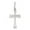 White, variant on Sterling Silver Cross Pendant