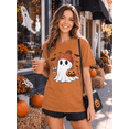 thumbnail image 4 of KimSoong Women Halloween T-Shirt Cute Ghost Fall Pumpkin Graphic Shirt Coffee Lover Tees Short Sleeve Tops, 4 of 18