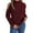 Red, variant on Women's Sweater Chunky Knit Off Shoulder Long Sleeve Chunky Knitted Solid Fall Clothes Outfits