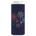 thumbnail image 4 of July 4th Party Favor Fireworks Navy 6-Pack Ultra Slim Can Drink Sleeves, 4 of 8