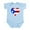Sky Blue, variant on CafePress - Love 4 Puerto Rico Infant Bodysuit - Baby Light Bodysuit, Size Newborn - 24 Months
