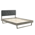 thumbnail image 3 of Modway Bridgette Queen Wood Platform Bed With Angular Frame, Gray Charcoal, 3 of 3