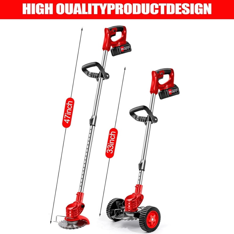 XXLYY Electric Weed Wacker, 3 in 1 Cordless Grass Trimmer with 2 X 21V 2000mAh Batteries, Lightweight String Trimmer for Garden and Yard Lawn
