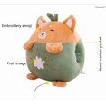 thumbnail image 3 of Set de almohada y manta de viaje de peluche para niños YUDONG verde, 3 of 6