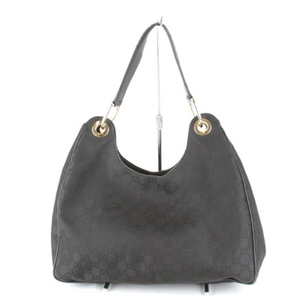 Pre-Owned GUCCI 257268/204046 Shoulder bag Black Nylon (Fair)