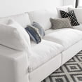 thumbnail image 4 of Modular Deep Sofa, White, Fabric, Modern Contemporary, Living Lounge Cafe Room Hotel Lobby Hospitality, 4 of 10
