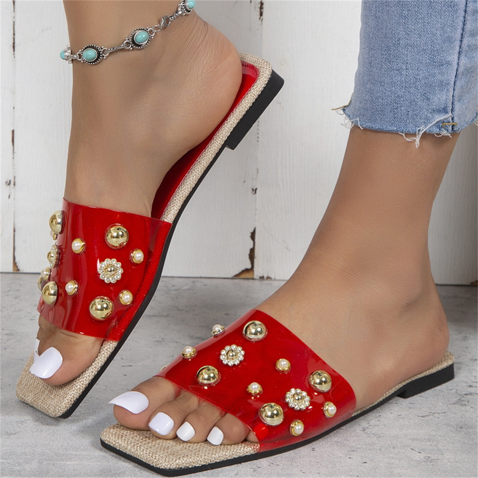 Akiihool Dressy Sandals Women Wide Sandals for Women Casual Summer
