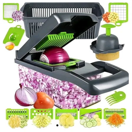 15-In-1 Multi-Use Vegetable Slicer Cutter Chopper - Multifunctional Kitchen Tool