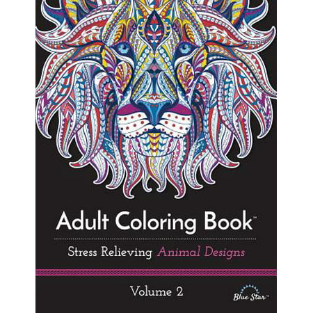 Adult Coloring Book: Stress Relieving Animal Designs, Volume