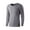 Gray, variant on Tawop Thermal Underwear for Men Warm Crewneck Long Sleeves Thick Tops Base Layer Outfits
