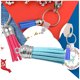 thumbnail image 5 of Matsuzay 28 piezas llavero dijes creativo delicado llavero colgante borlas Simple bolso decoración borla artesanía decoración DIY accesorio Artesanía Azul claro Matsuzay HA059646-01B, 5 of 6