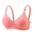 thumbnail image 1 of Gtoiithly Women's Snowflake Pattern Seamless Bra, Adjustable Straps, Gentle Support & Soft Fabric for Daily Wear Pink 36, 1 of 2