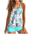thumbnail image 1 of LSLJS Maillot de Bain Surdimensionné pour Femmes Imprimé Angle Plat Maillot de Bain Deux Pièces, Tankini Maillots de Bain, 1 of 4