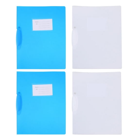Guangmc Clips File Folder 4Pcs A4 Document Organizer for School & Office