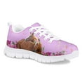 thumbnail image 2 of Pzuqiu Floral Horse Kids Sneakers Big Girls Shoes Size 2 Outdoor Athletic Shoes Lightweight Casual Running Shoes Comfortable, 2 of 5